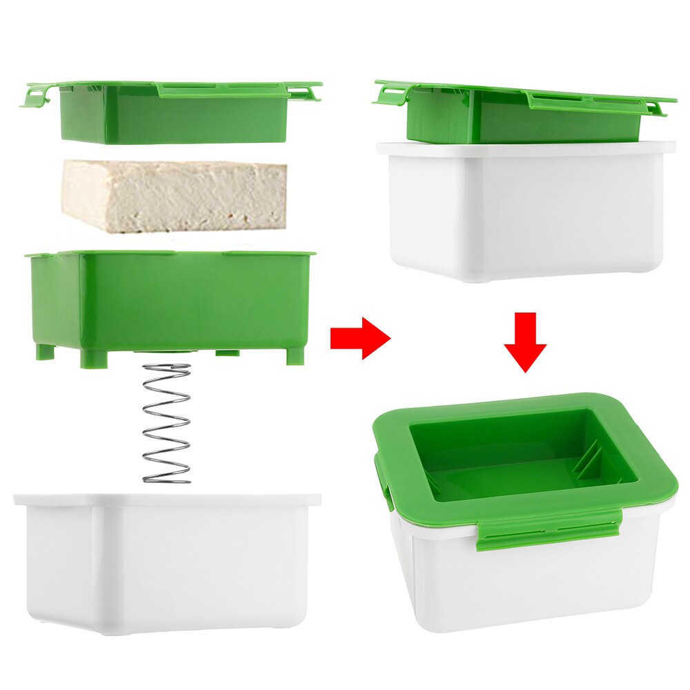 Safe Tofu Press Presser Built-in Water Removal Drainer Gadget Homemade Kitchen Cooking Delicious Curd Making Machine