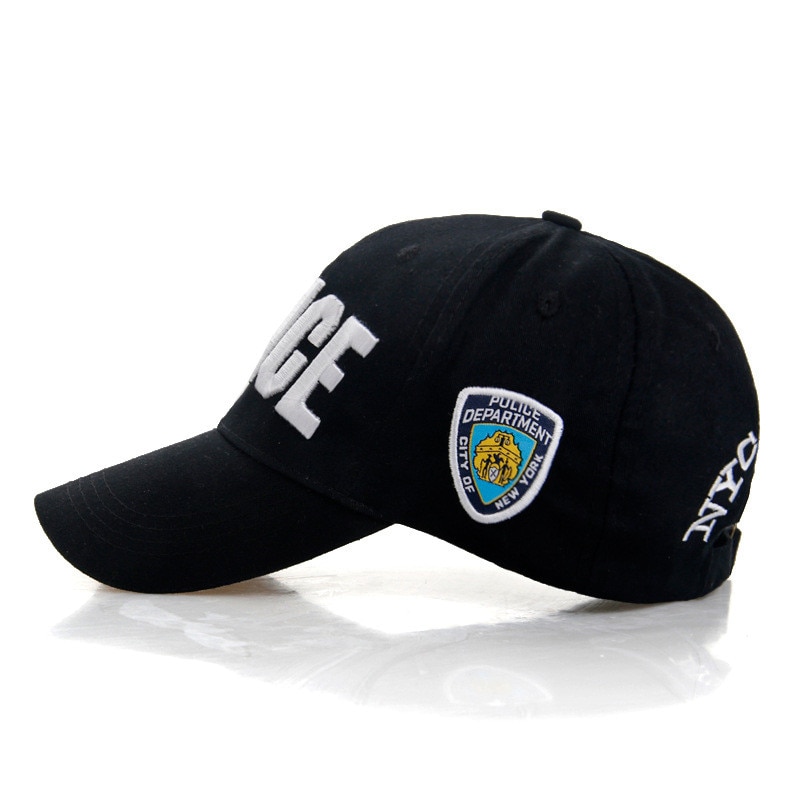 Police cap unisex hat baseball cap menn snapback hatter justerbare snapbacks for voksen 7 farger