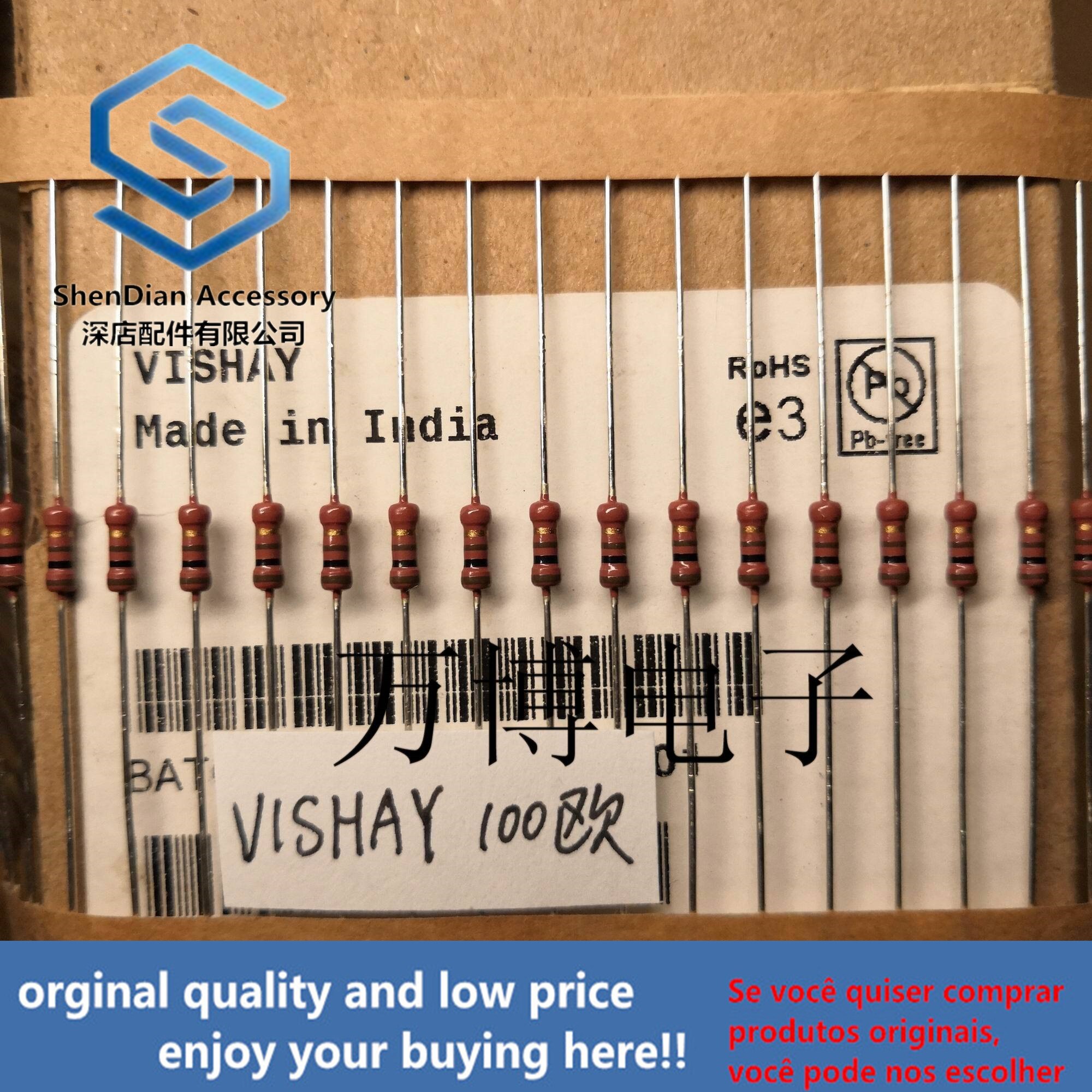 Lot De 10 Résistances Métal Film Vishay Dale 150 Ohms 2% 1/4W - RLR07C1500GS, New Old Stock, Pour électronique