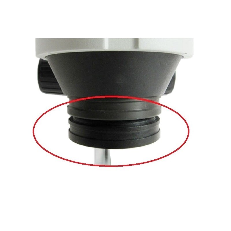 0.5x barlow linse mikroskop tilbehør hjælpe objektiv linse til zoom stereo mikroskop tråd diameter  m48 x 0.75 0.3x 0.75x