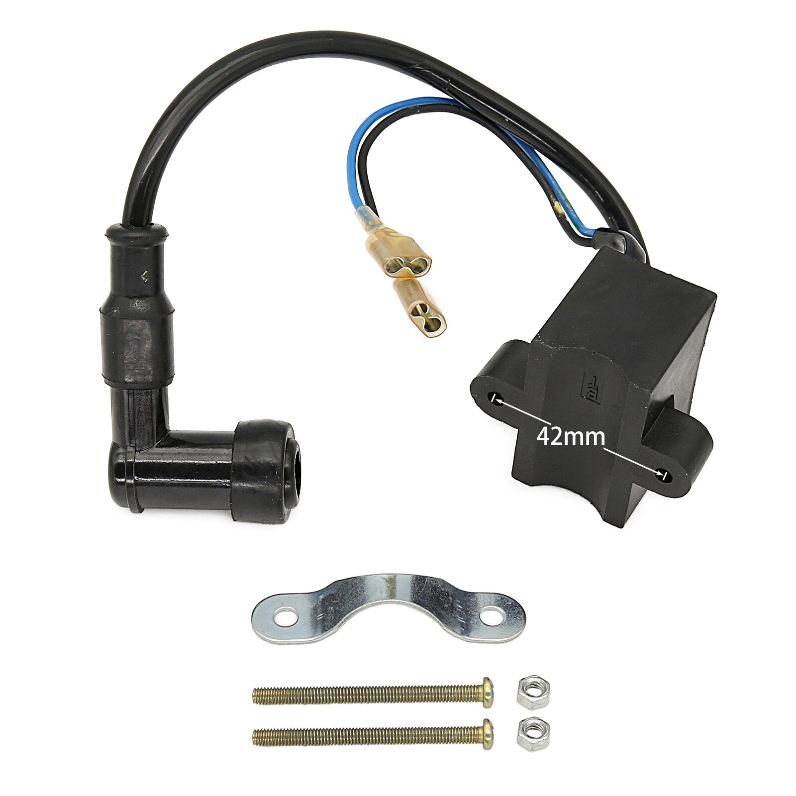 CDI Ignition Coil Magneto Coil System for Motorized 49cc 66cc 80cc Engine Bicycle Spark Plug Easy To Install