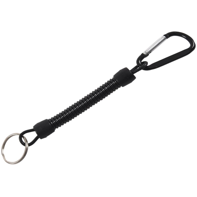 Sleutelhanger, Met Karabijnhaak En Spiraal Kabel, 13 Cm, Liep Kleur