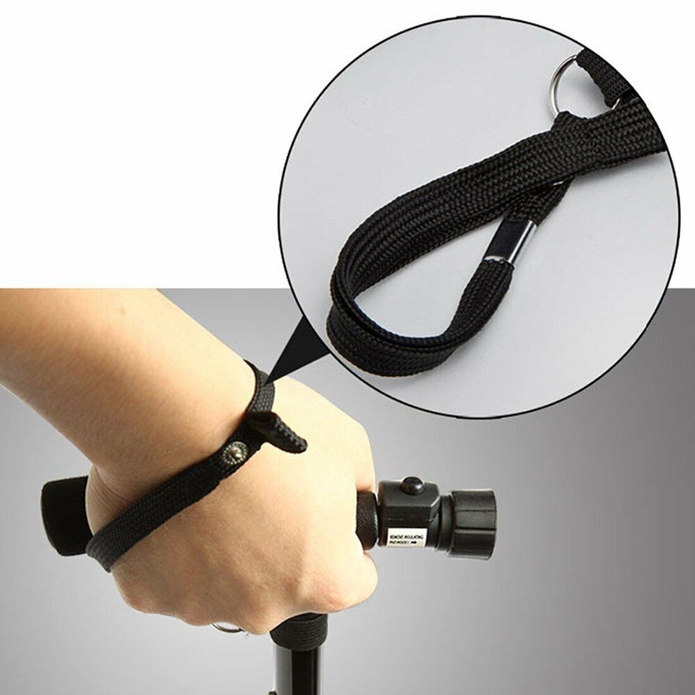 Magic Stick Folding LED Security Light Walking Stick 4 Head Adjustable Swivel Base For Old Man T Handlebar