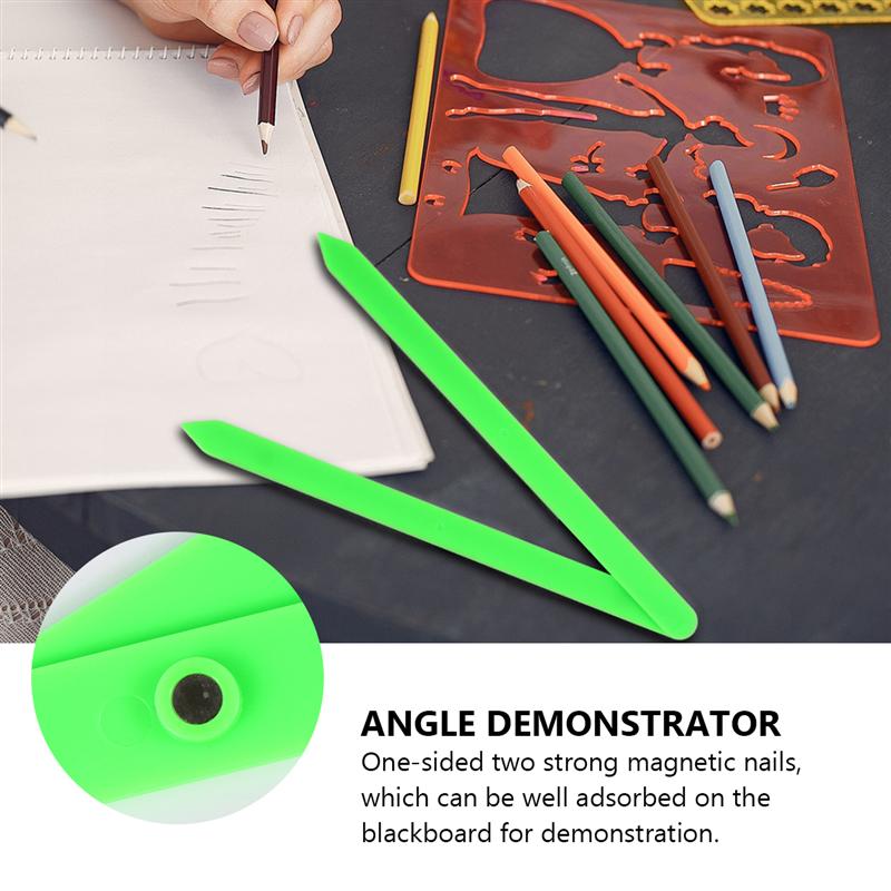 2 stücke Winkel Demonstrator Winkel Uhr Modell Tafel Mathematik Winkel Zeiger Winkel Werkzeug Hilfe Grundschule Lehre Werkzeug