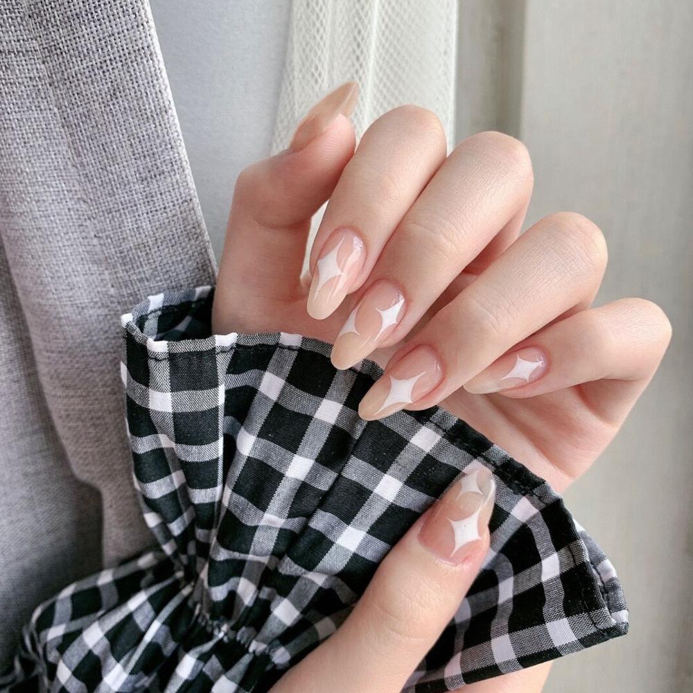 Faux ongles à pression avec colle, de Style 3D, 24 pièces: BA815