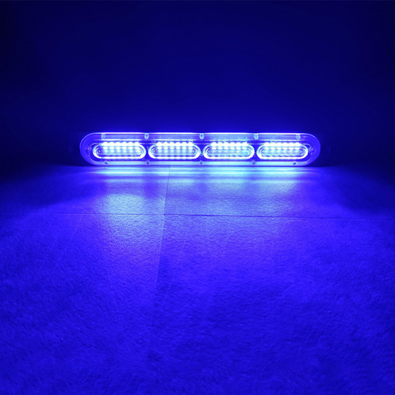 12v 24v led-palkkia, auton vilkkuva varoitusvalo, poliisin lamppu, automaattinen hätävilkku ajoneuvon kuorma-auton moottoripyörän katon ajovaloihin: Kristallinsininen