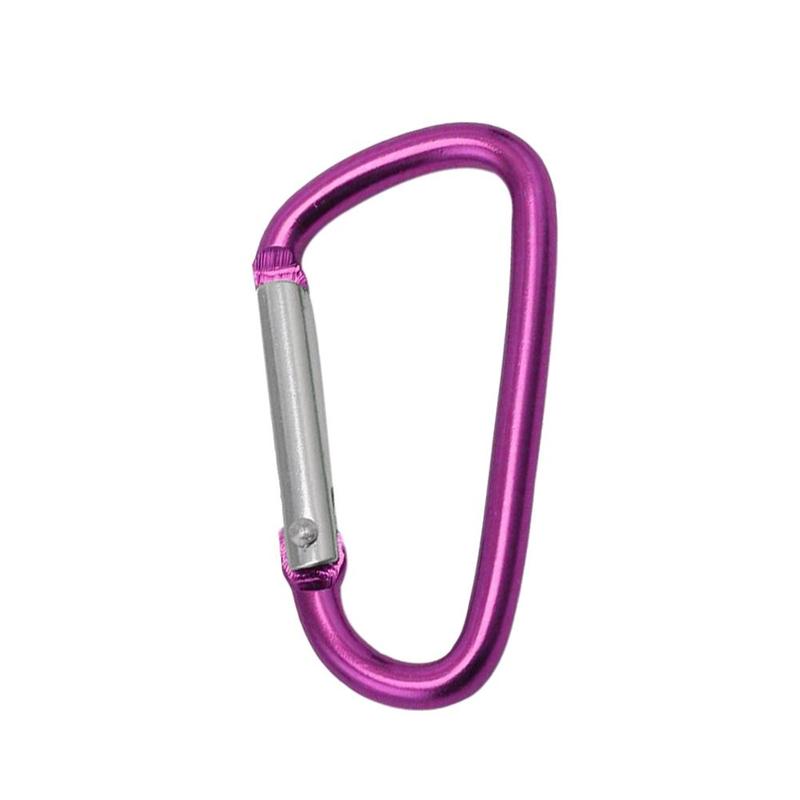 D Clip Carabiner Snap Spring Clasp Hook Keyring Camping Small Keyring Snap Karabiner Carabiner Carabina Hook Locking Clip H5Y1