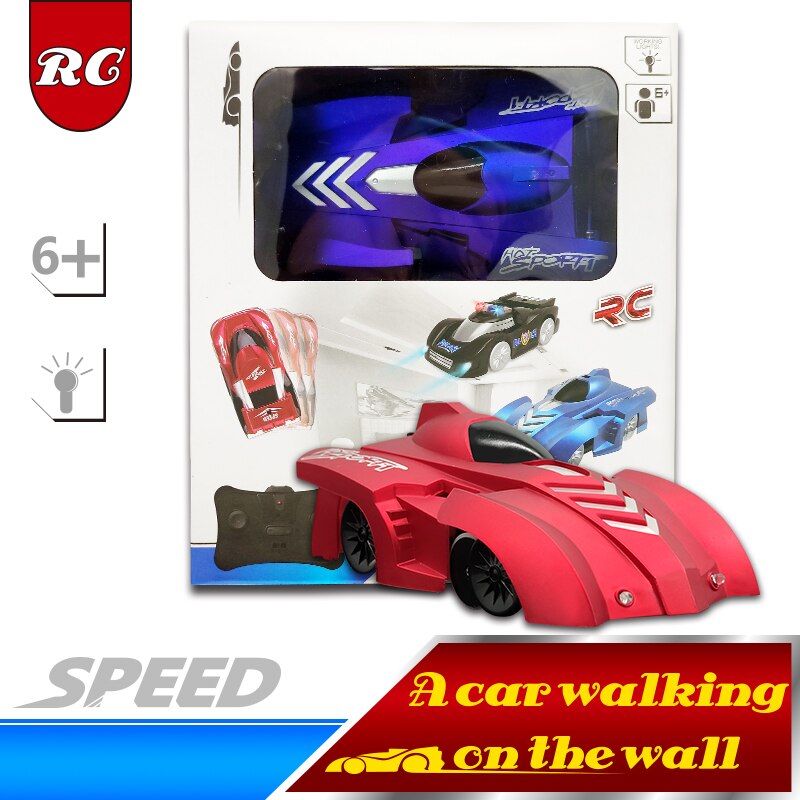 Ceiling Climbing RC Car Electric 360 Rotating Stunt Remote Control Car Gripping Force Wall-climbing Car Toys for Children