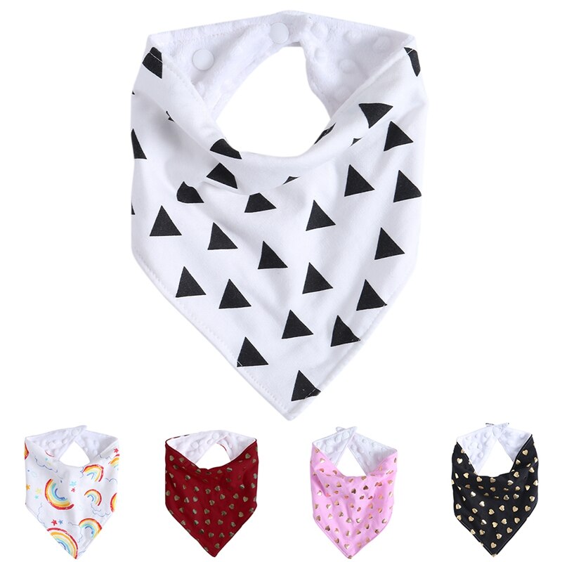 Barn baby mating hodet skjerf håndkle smekke gutter jente bandana spytt trekant drible