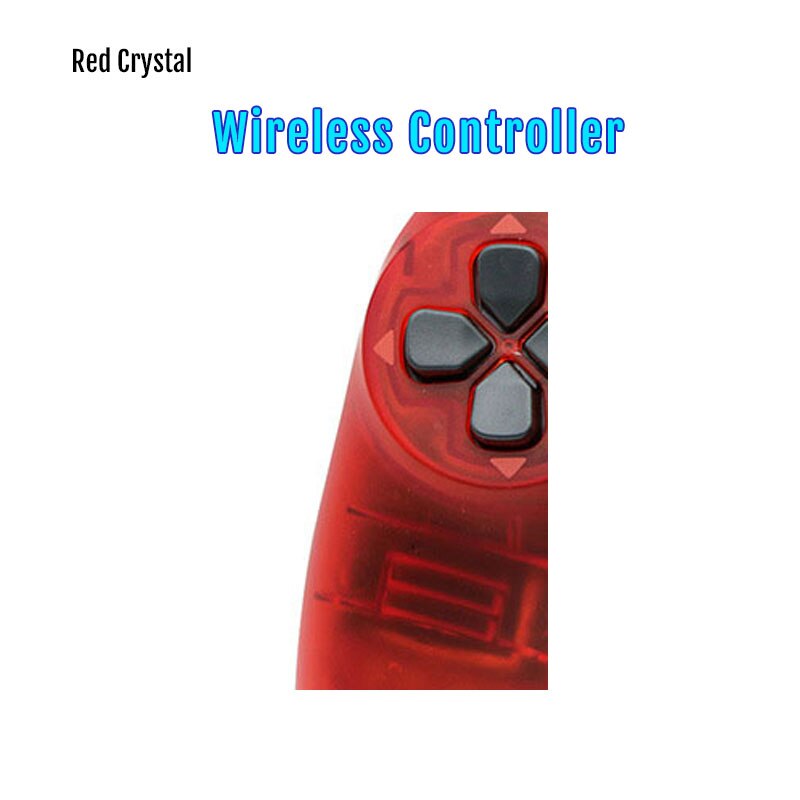 Wireless / Wired Controller For PS4 Bluetooth 4.0 DualShock Mando Gamepads ps4 Joystick: Wireless Red Crystal