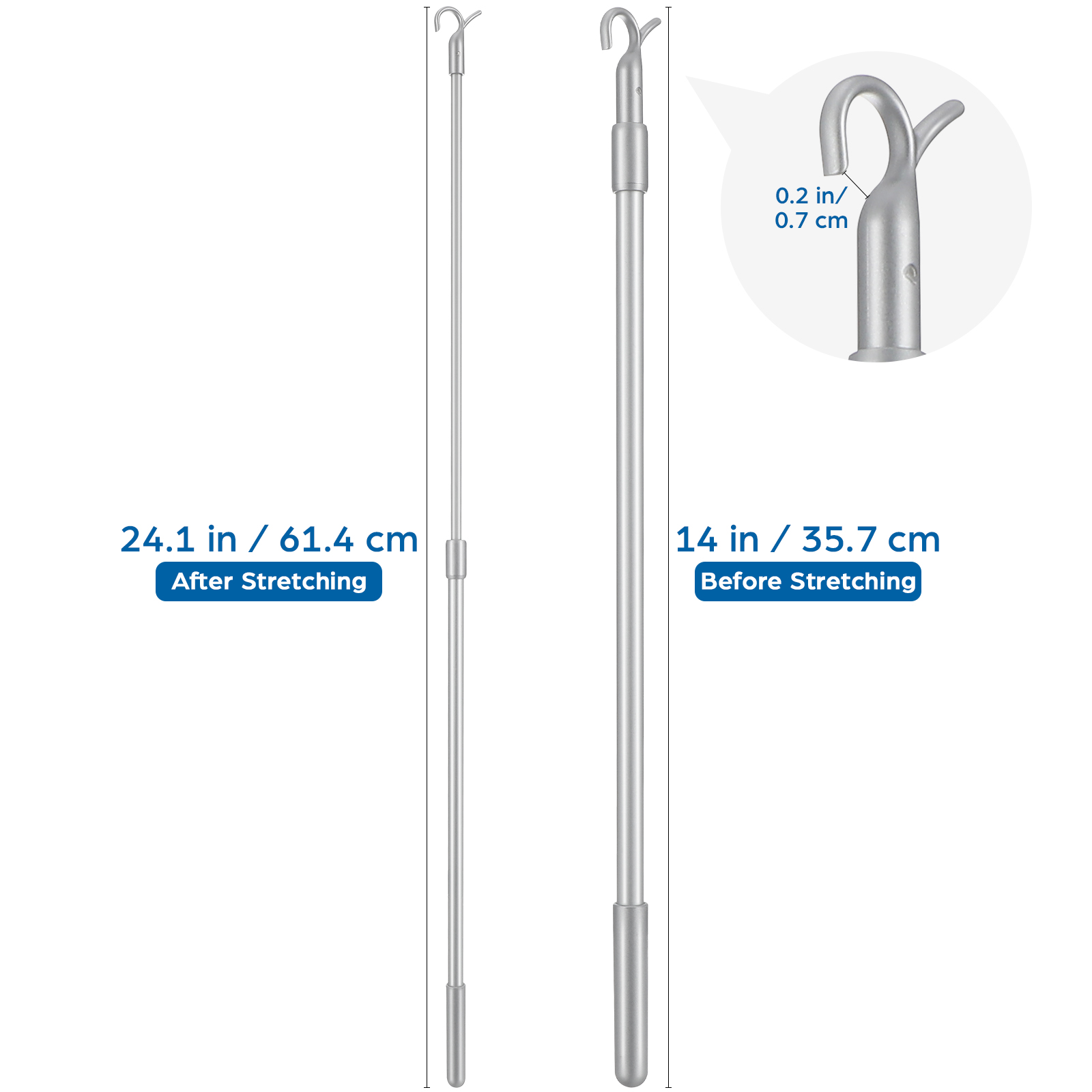 Tenda Asta rotante retrattile Tende verticali Bastone per finestra Ufficio in alluminio automatico