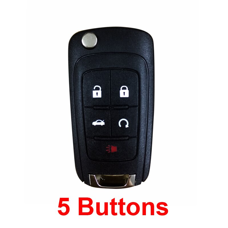 Folding Flip Key Shell Case Voor Chevrolet Cruze Spark Aveo Captiva Afstandsbediening Auto Switchblade Cover Fob 3 Knop HU100 Blade: 5 knoppen