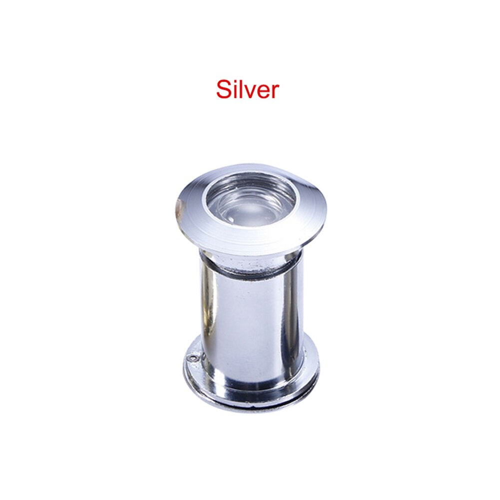 Zinklegering dörr viewer med sekretess täcka hemsäkerhet öga titthål för 35-55mm dörrar 998 oktober: Silver-