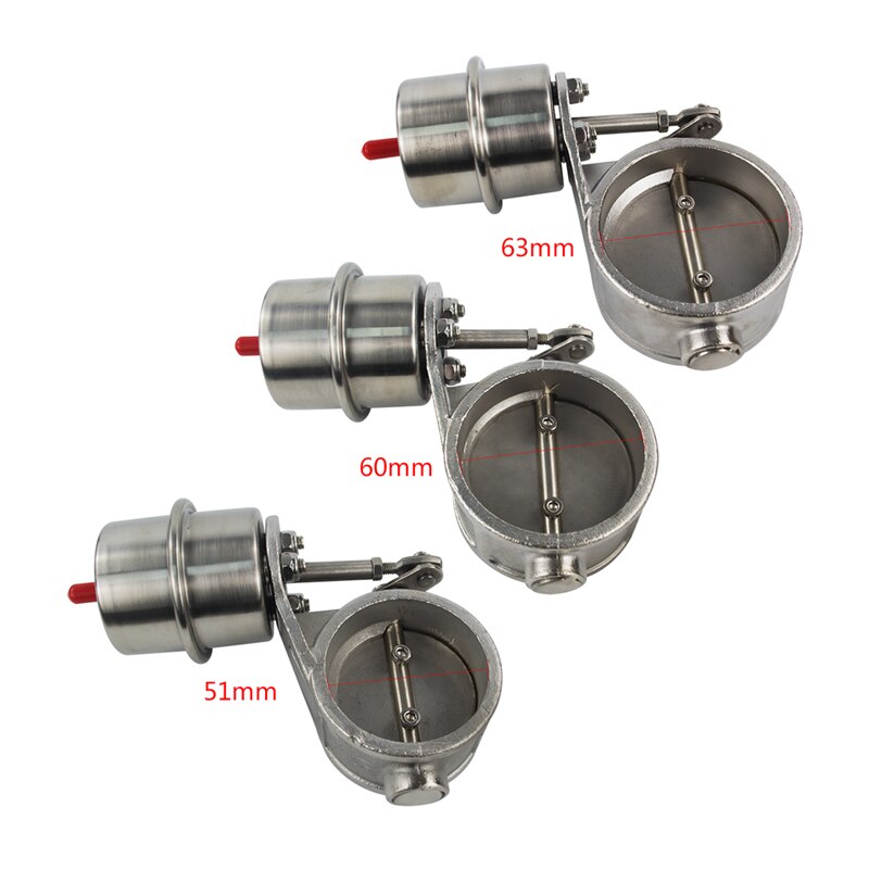 WLR RACING - vacuum Activated Exhaust Cutout 2"51MM or 2.4"60mm or 2.5"63mm Close Style with Wireless Remote Controller Set
