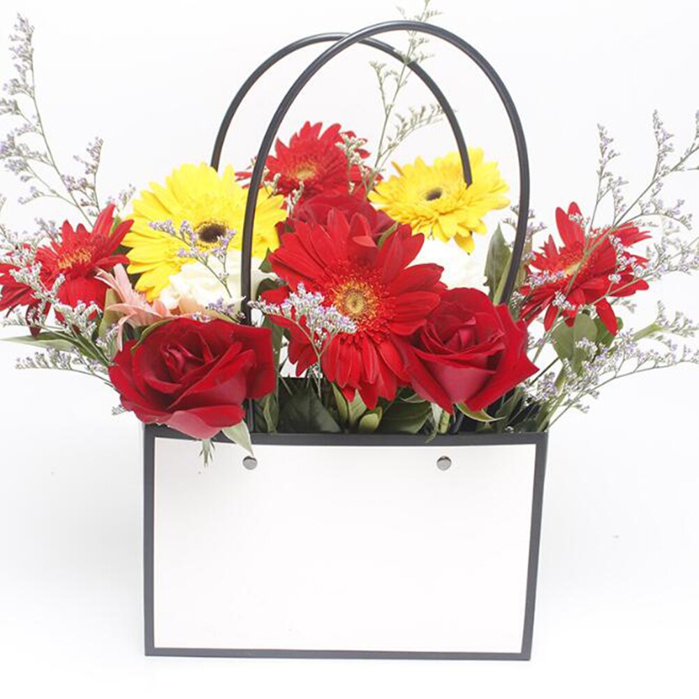 Portable Flower Basket Useful Round Florist Box Convenient Plant Boxes Multifunction Fleur Bouquet Baskets Durability Flower Box