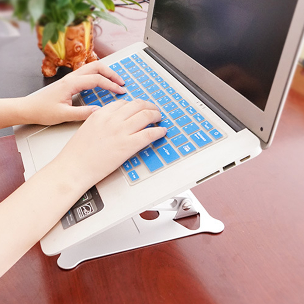 Laptopständer, klappbarer aluminium-desktop-tablet-halter, tisch-pc-halterung, einstellbarer betrachtungswinkel für ipad für xiaomi-tisch-pc