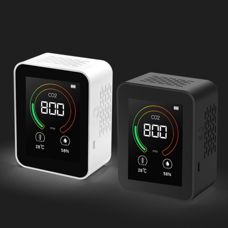 Portable Rechargeable CO2 Detector Air Monitor 400-5000 PPM Sensor Carbon Dioxide Meter 400-5000 PPM Tester