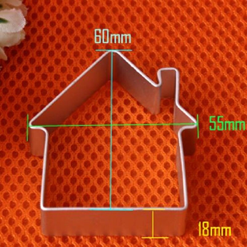 House Shaped Aluminium Mold Sugarcraft Cake Decorating Cookies Baking Pastry Cutter Mould Tool baking tools for cakes