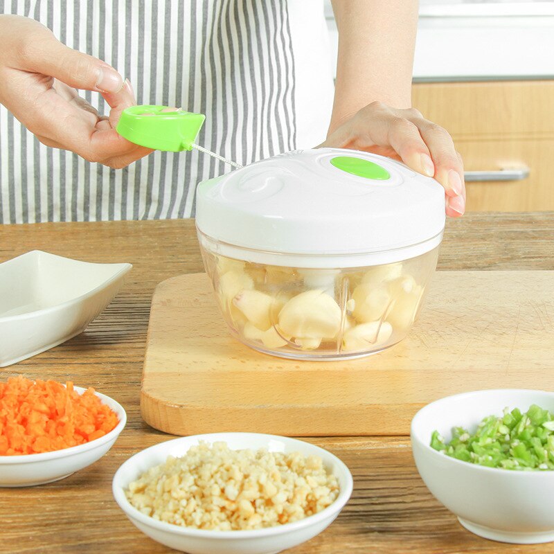 Haushalt Salat Schredder Prozessor Hand Seil Manuelle Werkzeuge Hersteller Schneidemaschine Gemüse Küche Ziehen Lebensmittel Zerhacker