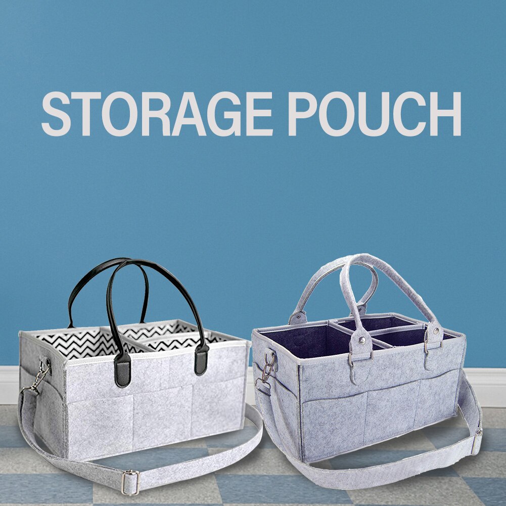 Falten Prämie Baby Windel Caddie Organizer Tragbare Kindergarten Lagerung Behälter Tasche Mit Verstellbarem Schulter Riemen