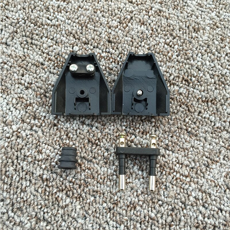 20/50/100Pcs Rewirable European Plug CE Euro Plug 250V 2.5A 2 Pin EU Plug For DIY Power Cords