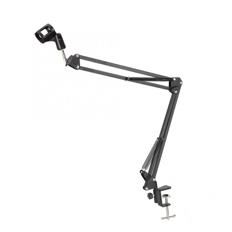 Foldabe Suspension Arm Studio Condenser Microphone Bracket Stand Clip Holder Table Mounting mic holder