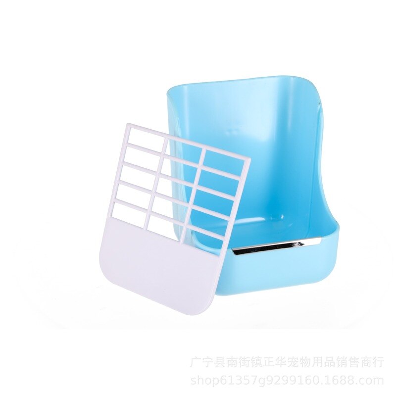 Rabbit Food Feeder Small Animal Supplies Rabbit Chinchillas Guinea Pig 2 In 1 Feeder Bowls Double use for Grass and Food ZM923