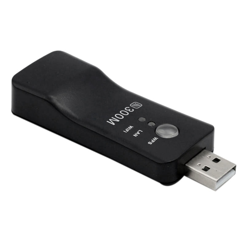 AM05-USB TV WiFi Dongle adaptateur 300Mbps universel sans fil récepteur RJ45 WPS pour Samsung LG Sony Smart TV