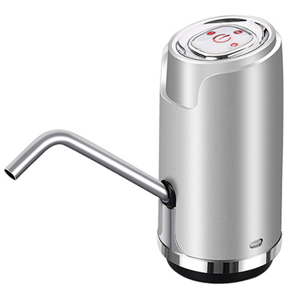 Home Water Automatic Electric Water Pump USB Rechargeable Drinking Water Pump 0.6L Quantitive Intelligent Pumping Tool: White