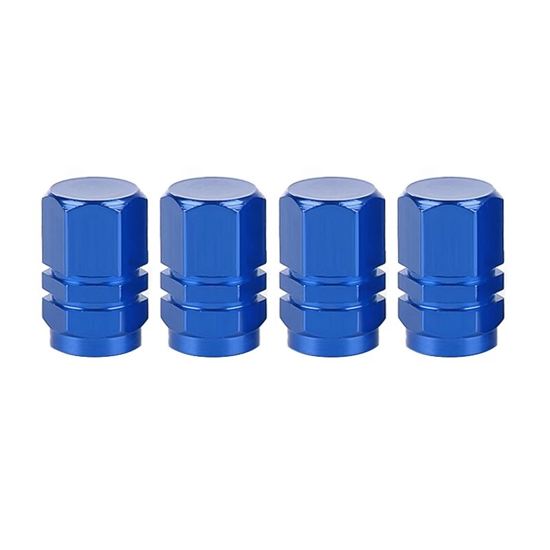 Car Tire Valve Stem caps 4pcs Bolt-in Aluminum Theftproof valve caps Car Wheel Tires Valves Tyre Stem Air Caps