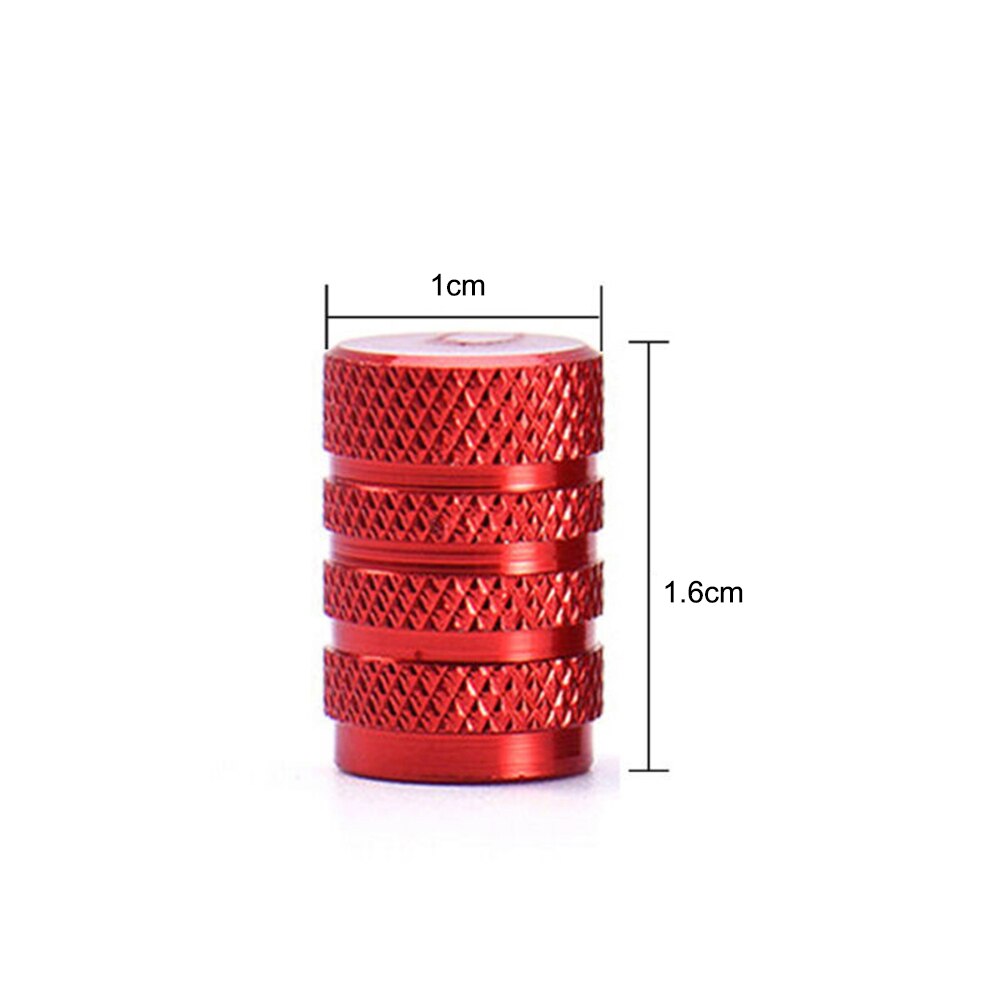Tapón de válvula de presión de aire de neumático de rueda de coche de aleación de aluminio 4 Uds tapa de polvo