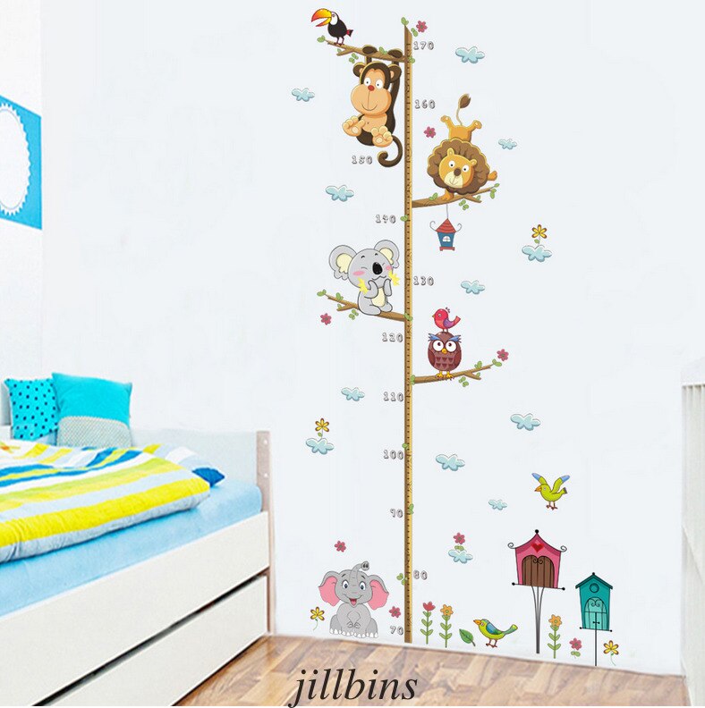 Houten Kids Groei Hoogte Grafiek Heerser Kinderen Room Decor Muur Opknoping Meet Kinderen Hoogte Maatregel Muur Sticker