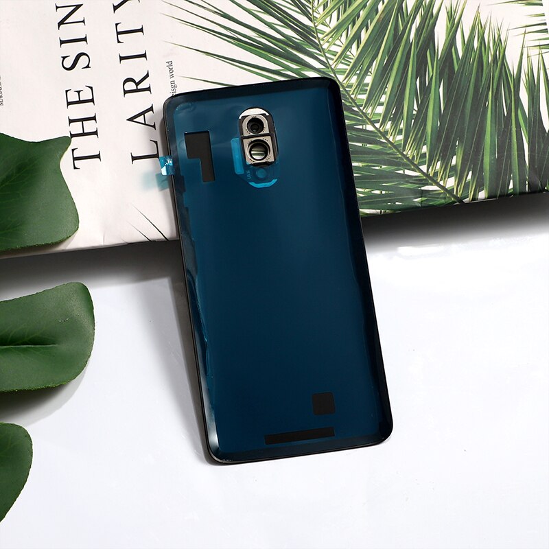 7 Oneplus7 Original Tampa da caixa de Vidro Traseiro Para Oneplus One Plus Reparo Da Porta Da Bateria de Volta Caso + Câmera Adesivo De Vidro cola