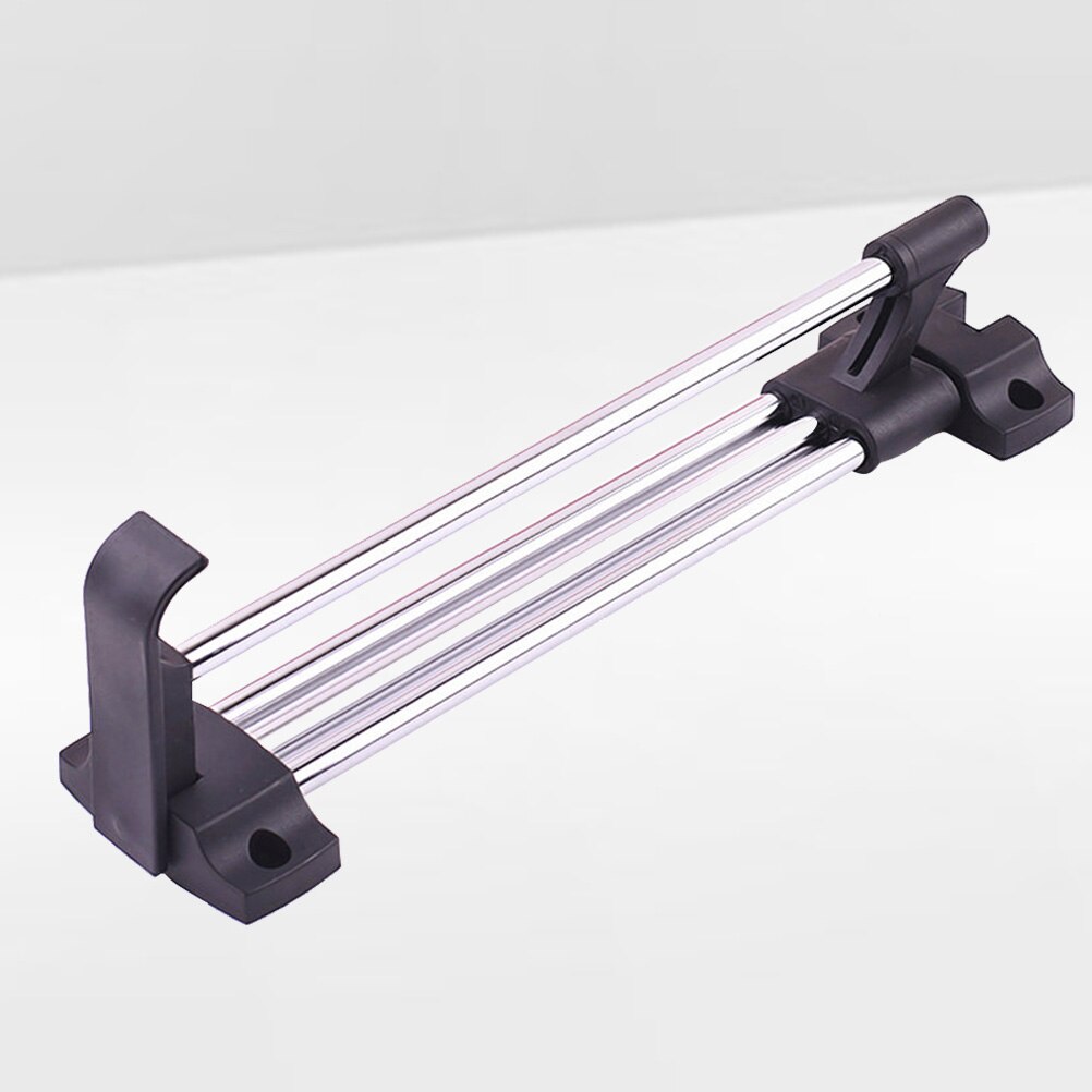 300mm Stainless Steel Retractable Wardrobe Rail Clothes Hanger Towel Coat Racks Closet Rod