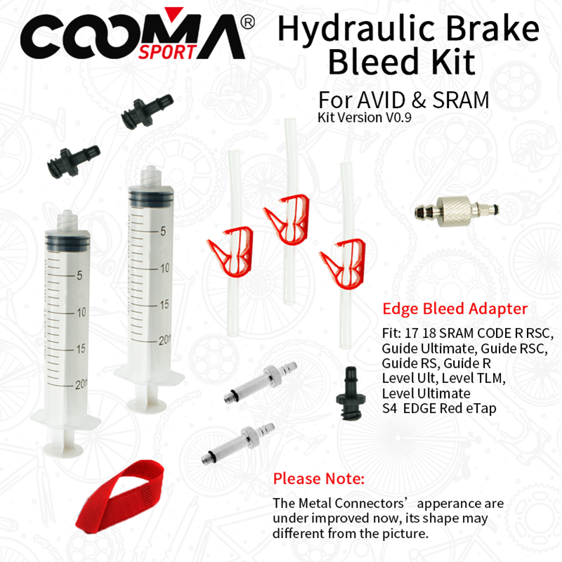 Bicycle Hydraulic Brake Bleed kit for AVID and SRAM S4 EDGE code GUIDE rsc R Level ULT tlm Red eTap, Basic Version, V0.8