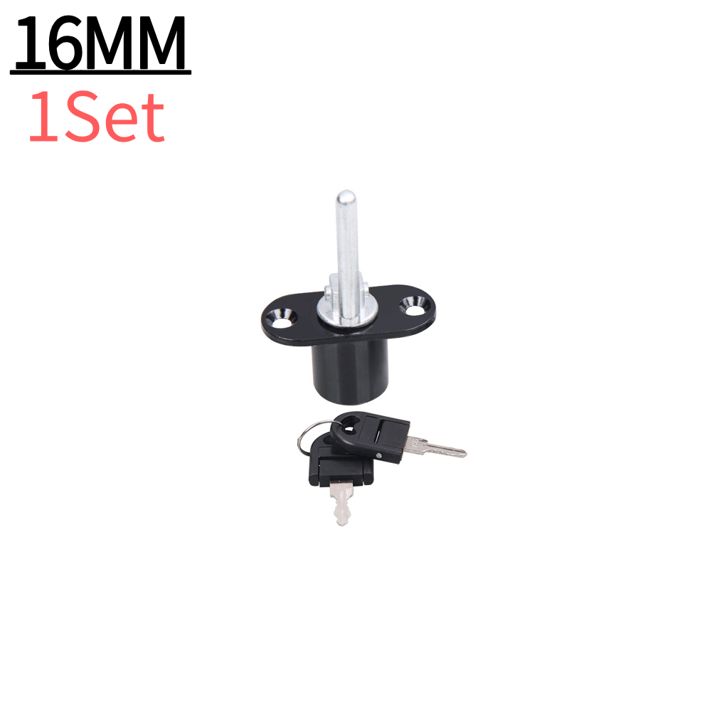 16/19mm Cam Cylinder Triple Lock Zinc Alloy Desk Cabinet Drawer Front Lock With Keys Office Desk Drawer Locks Furniture Hardware