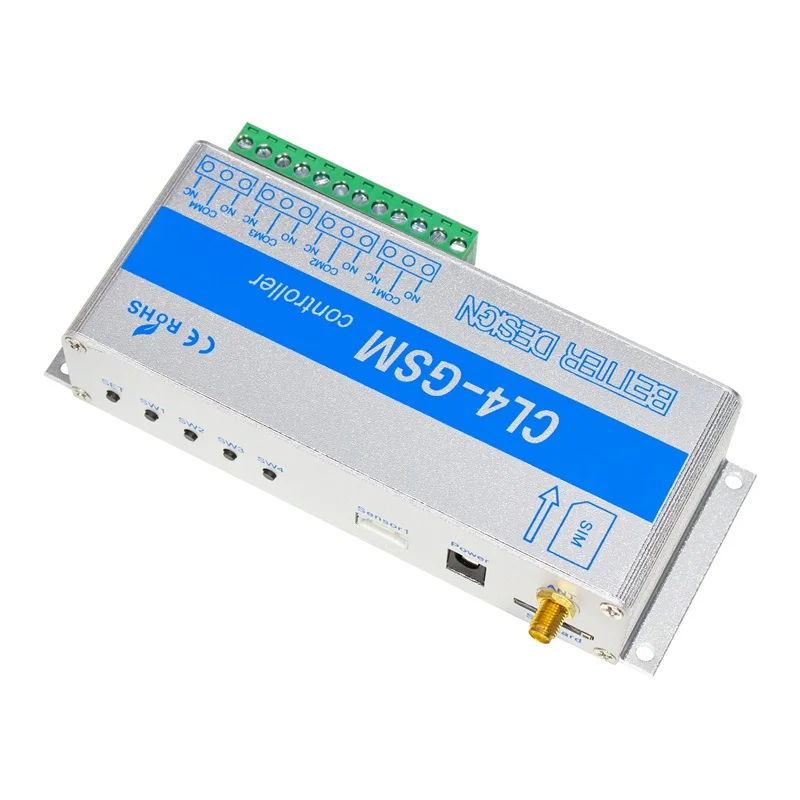 4-Kanal-Relais CL4-GSM SMS GSM APP kabellos Regler GSM-Empfänger für riss Elektrischer Türöffner Sperrpumpenmotor