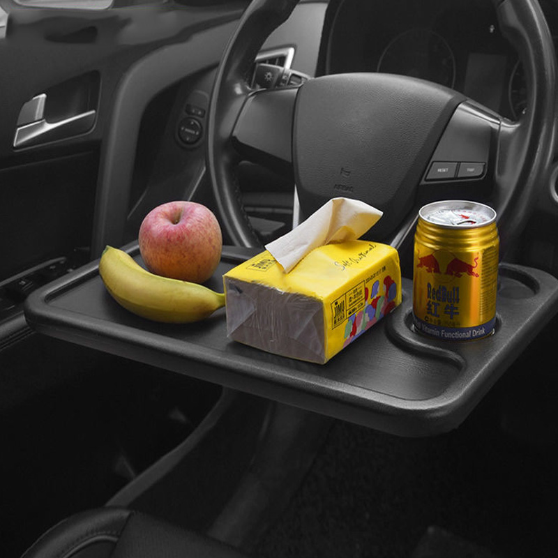Universele autotafel stuurwiel eettafel werkkar drank- en koffiehouder dienblad laptop computer bureau standaard zittafel autoaccessoire