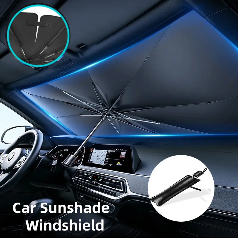 Parasol para coche, resistente a los rayos UV, parasol para ventana delantera de coche, cubierta plegable, protección para parabrisas de coche, accesorios para automóvil