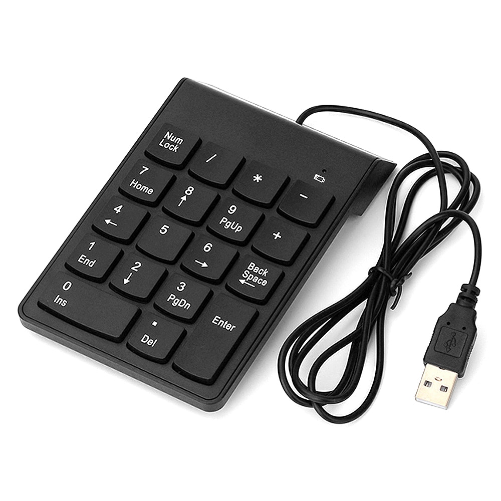 KKmoon Wired USB Numeric Keypad Slim Mini Number Pad Digital Keyboard 18 Keys for iMac/Mac Pro/MacBook/MacBook Air/Pro Laptop PC