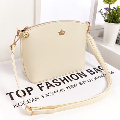 Bolso de concha Casual, pequeño bolso de Color caramelo con corona Imperial, nuevos bolsos de para mujer, bolso de , bolsas de mensajero de hombro para mujer: Beige