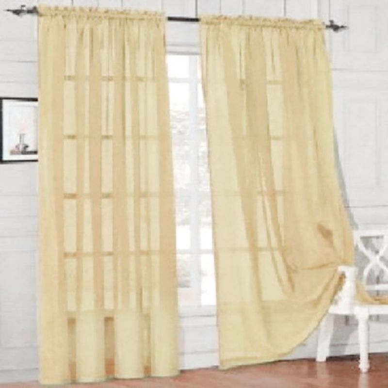 1pc 100*200cm Neue Einfarbig Voile Schiere Vorhang Panel Fenster Vorhänge Europa Fenster Tüll Vorhänge Wohnzimmer zimmer Dekoration: NO. 14
