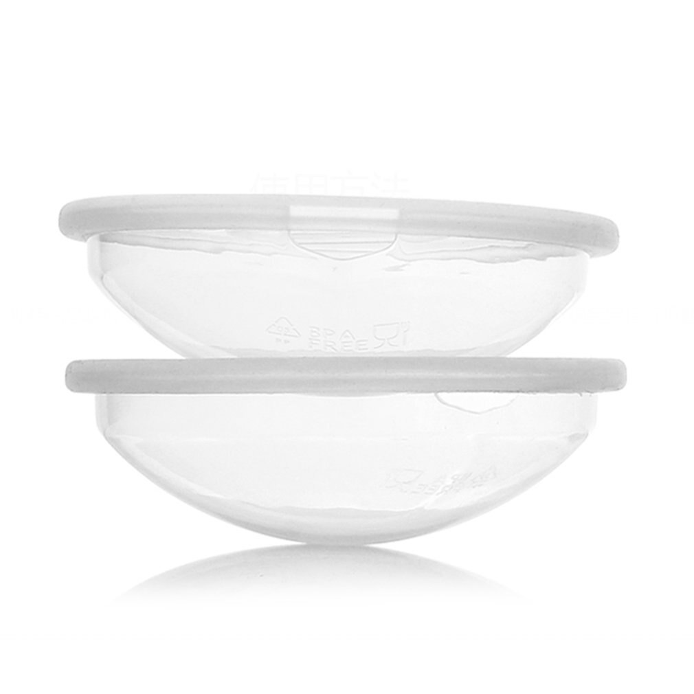 2pc Silica Gel Collection Cover Baby Feeding Breast Milk Collector Soft Postpartum Nipple Suction Container Reusable Nursing Pad: Default Title