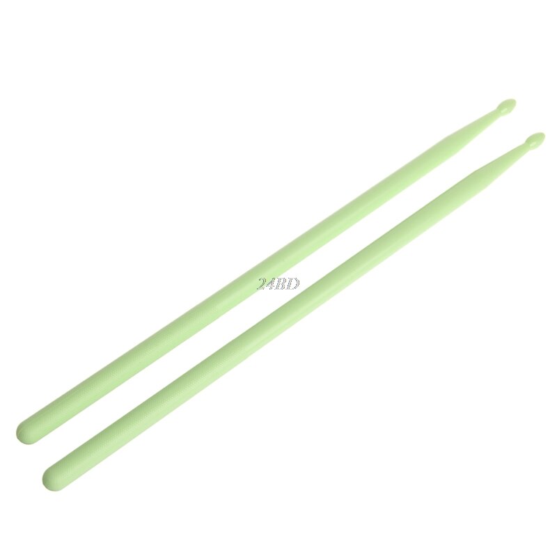 Pilons professionnels en Nylon tambour bâton ensemble de léger 1 paire J24: Green