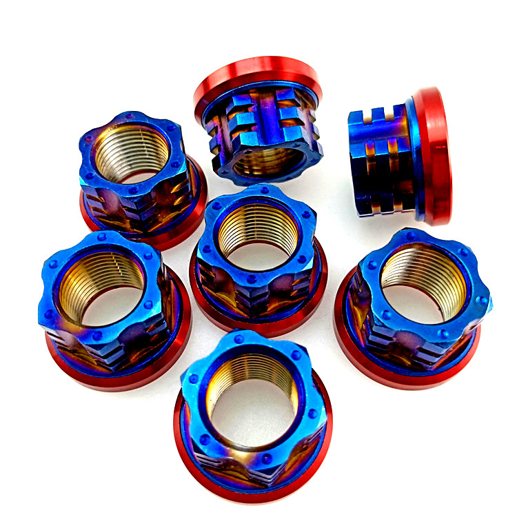 Motorcycle Wheel Axle Screw Nut 304 Stainless Steel M16 M18 1.5MM Pitch For Electric Hub Motor Honda Yamaha Kawasaki Scooter