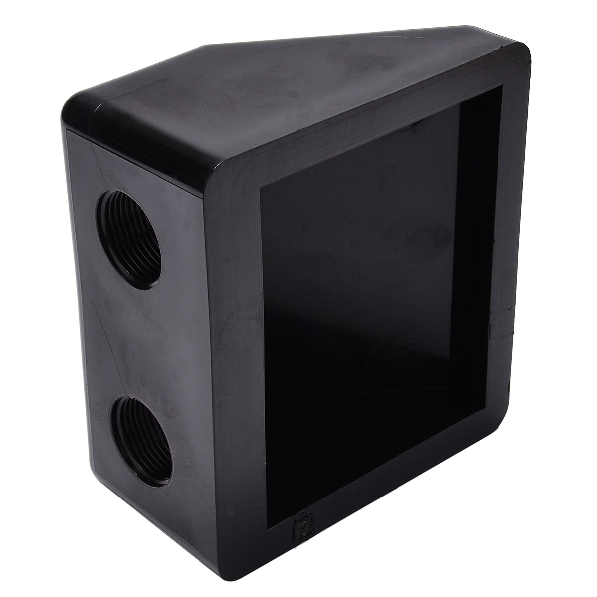 Waterproof ABS Roof Solar Panel Cable Entry Gland Box Double Hole Cable Gland For Caravan Boat Black