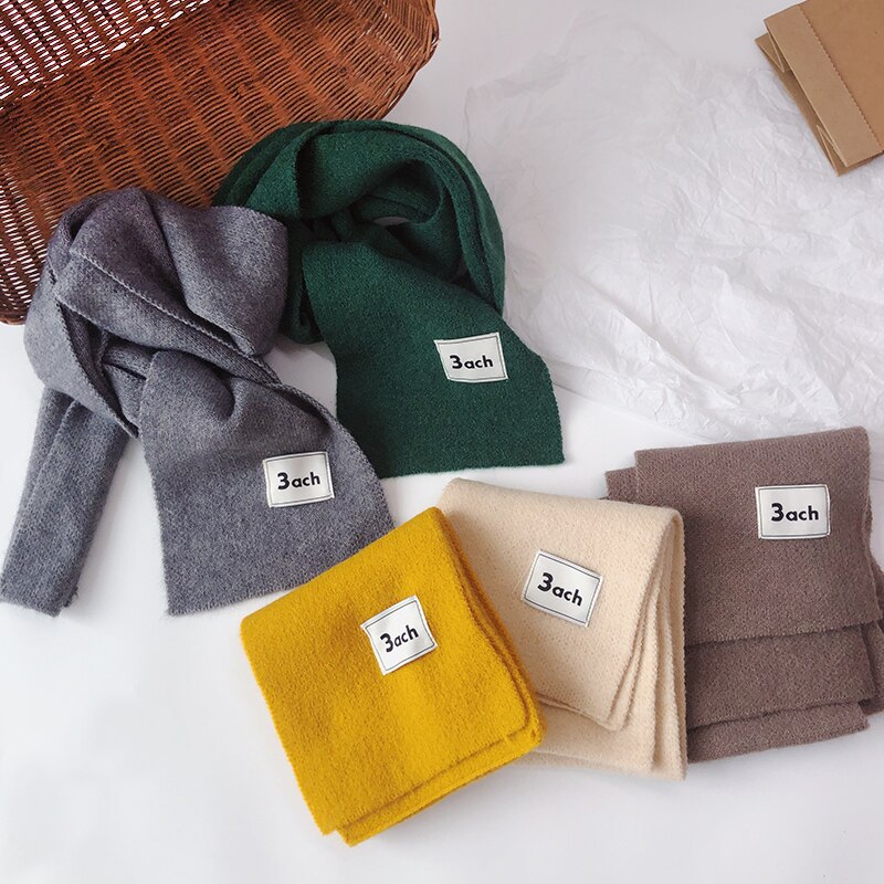 Autunno inverno bambini ragazzi ragazze sciarpa morbido caldo imitazione Cashmere fazzoletto da collo sciarpe per bambini 13 colori