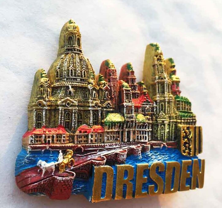 Dresden Germany Tourist Travel Souvenir 3D Rubber Fridge Magnet