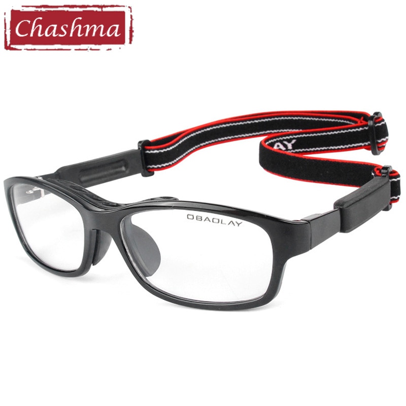 Sport Style Trend Eyeglasses Frames Men TR90 Flexible Light Football Myopia Glasses with Rope Optical Basketball Spectacles