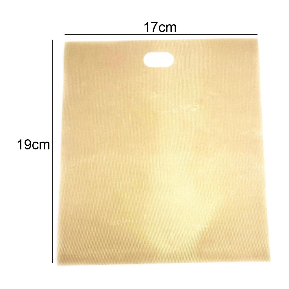 10PCS Toast Pocket Bag Non-Stick Reusable Toaster Sandwich Baking Pouch Kitchen PTFE Toast Bag Non-stick Microwave Bag: Default Title